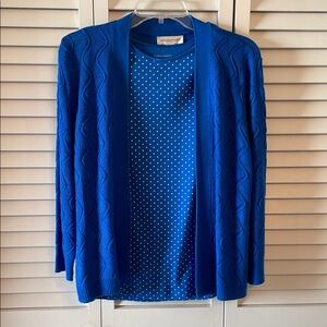 Christopher & Banks Royal Blue Cardigan Sweater